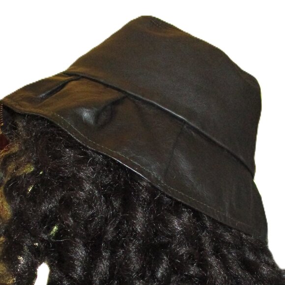 Leather Bucket Hat - Picture 2 of 7